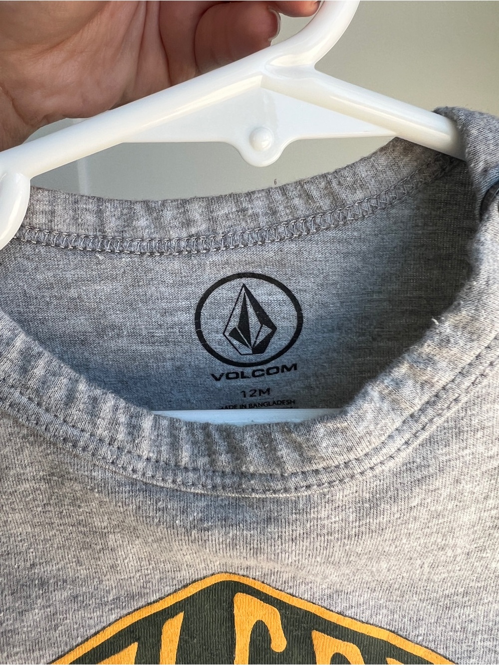 Volcom Baby Graphic Tee Gray 12M - Picture 4 of 4